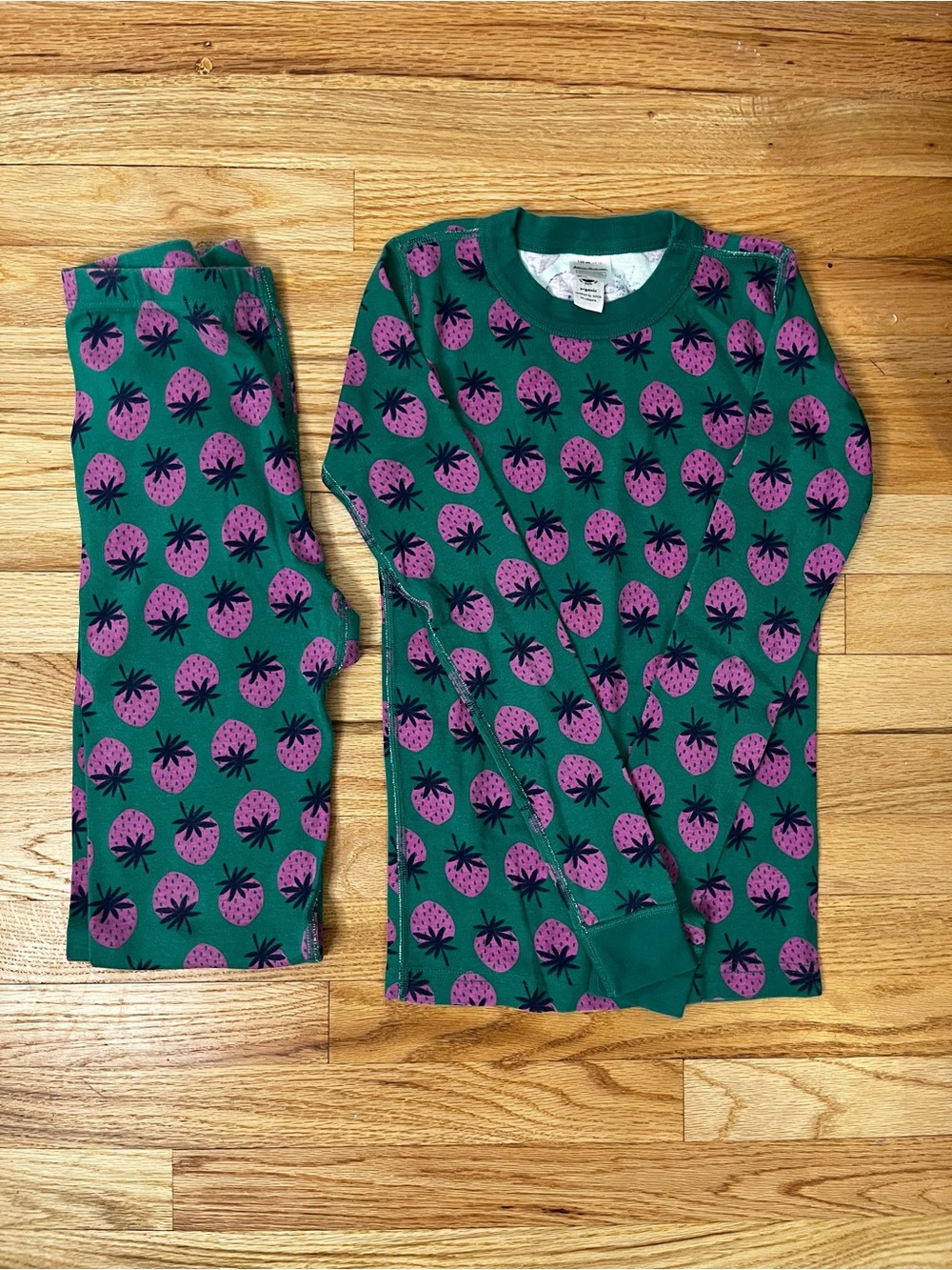 Hanna Andersson Green Pajama  Bundle of 3 - Size 12 Girls - Picture 2 of 6